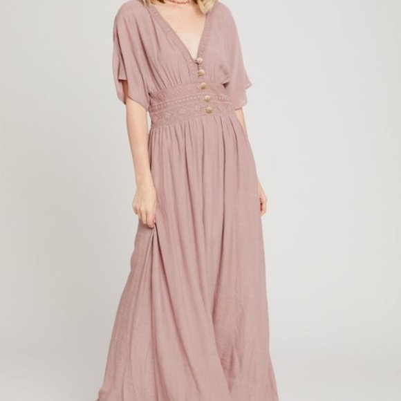 Altar'd State Dresses & Skirts - nwt altar'd state lula soft button maxi dress m